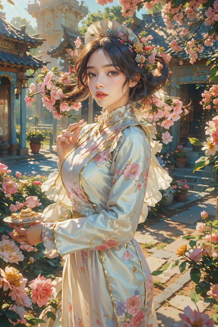 00397-1078438727-Best quality,masterpiece,ultra high res,(photorealistic_1.4),,solo,1girl,_,baihuaniang,Flowers,Flowers,Soft sunlight,Wind,Flying.png